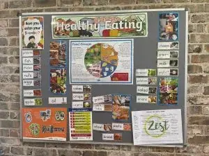 Five fresh meals prepared daily in the on-site kitchen at Little Blossoms Academy